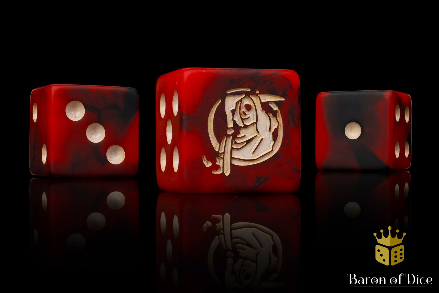 Red Bluff Grim Reaper Dice