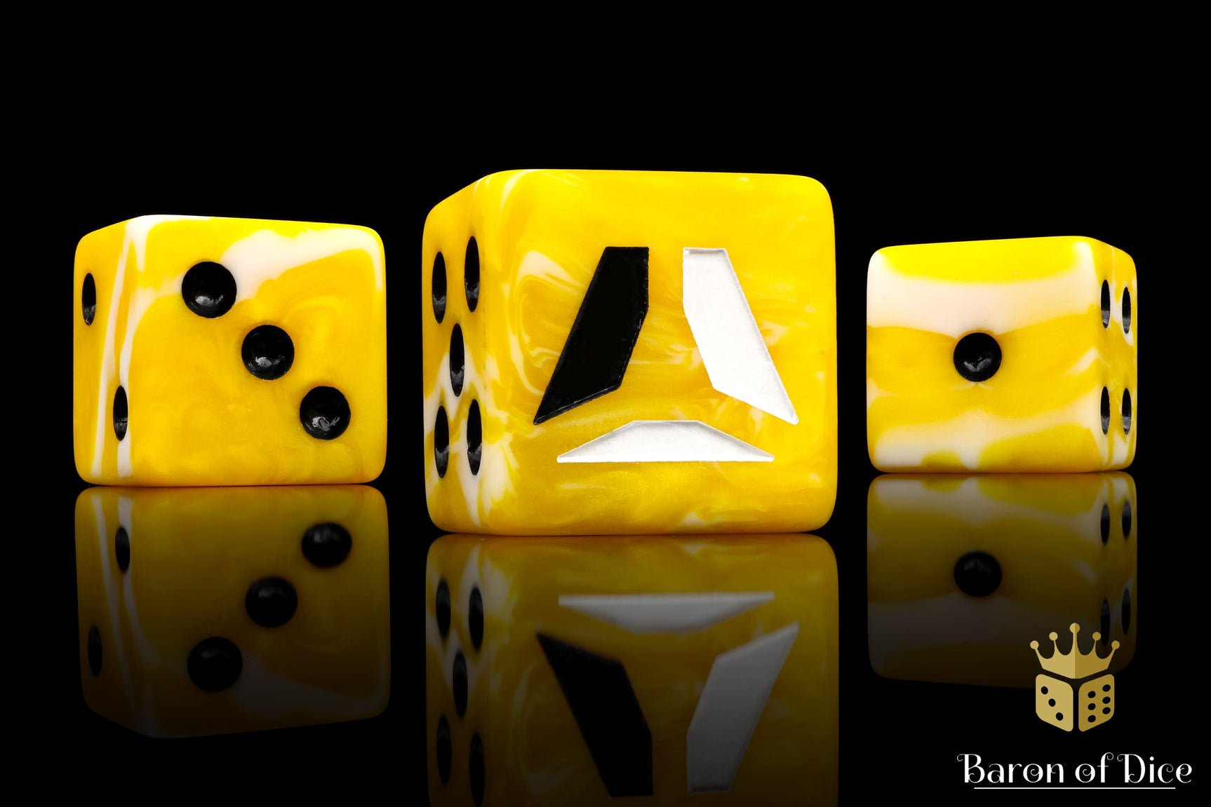 AlphaCast Official Dice - Yellow