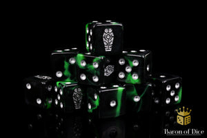 Day of the Dead Dice - Silver Coffin