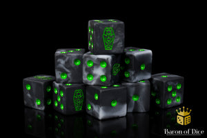 Day of The Dead Dice - Green Coffin