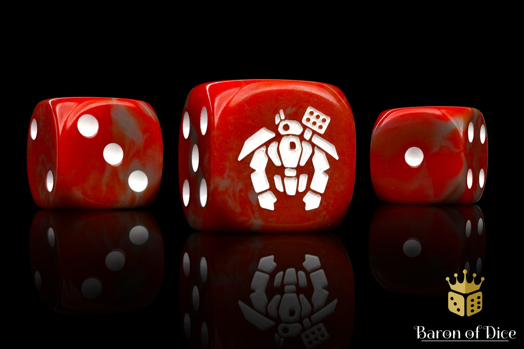 Crisis Robot Dice - Red