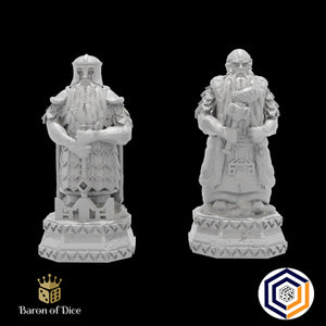 Kingdom of Durak Deep Dwarven Statues (STL File)