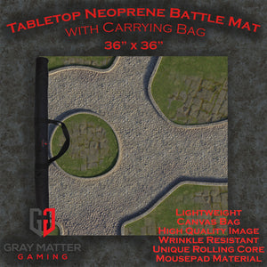 Town Center - Neoprene Battle Mat - Warhammer, AoS, 40K, Kill Team, MCP, Shatterpoint, Legion, More