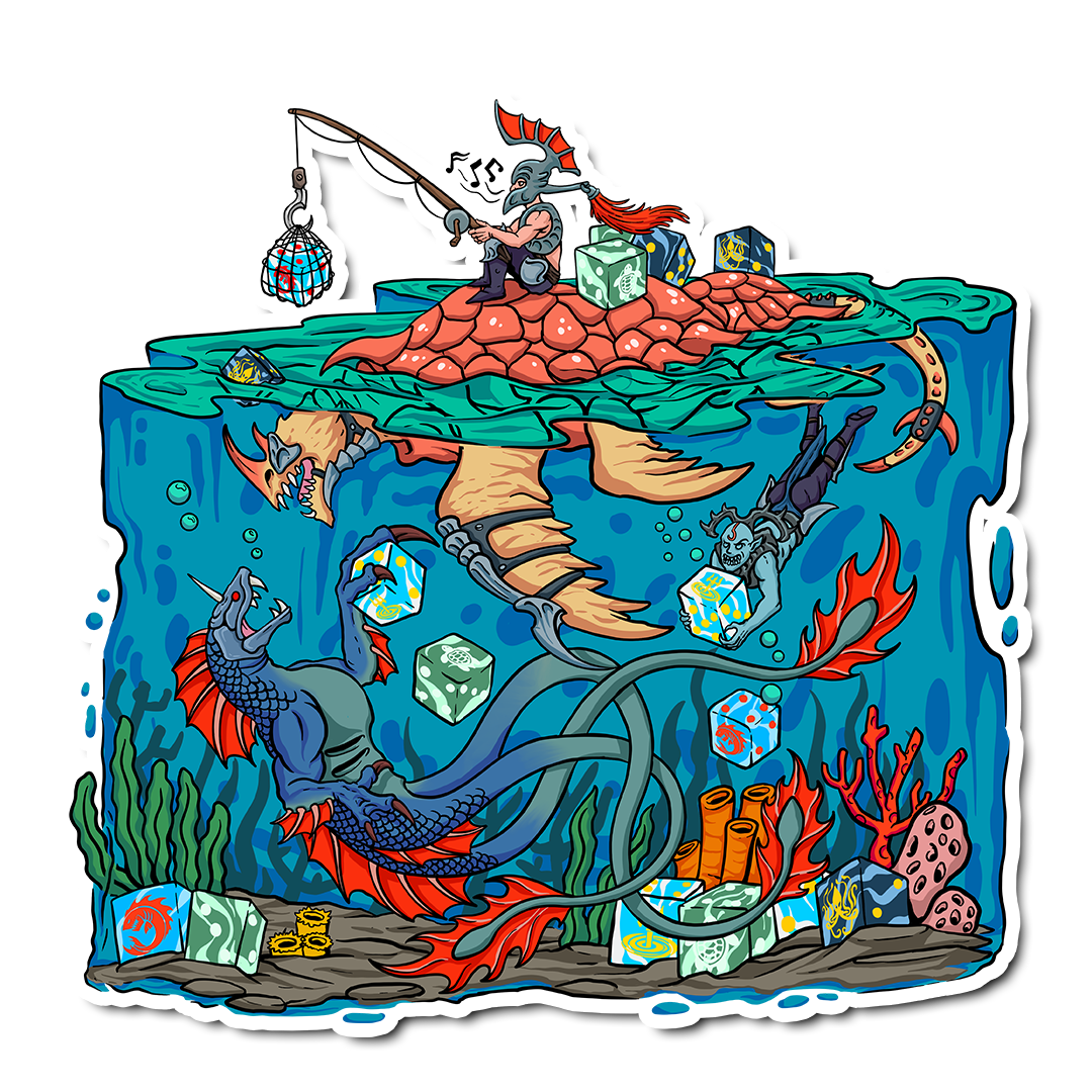 Premium Vinyl Stickers - Sea Elves