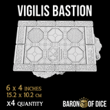 Vigilis Bastion Template Set | 11e Terrain Template Set | Shipping Excluded