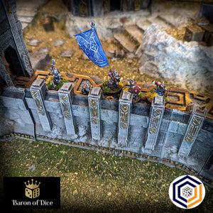 Kingdom of Durak Deep Dwarven Walls And Gate (STL File)