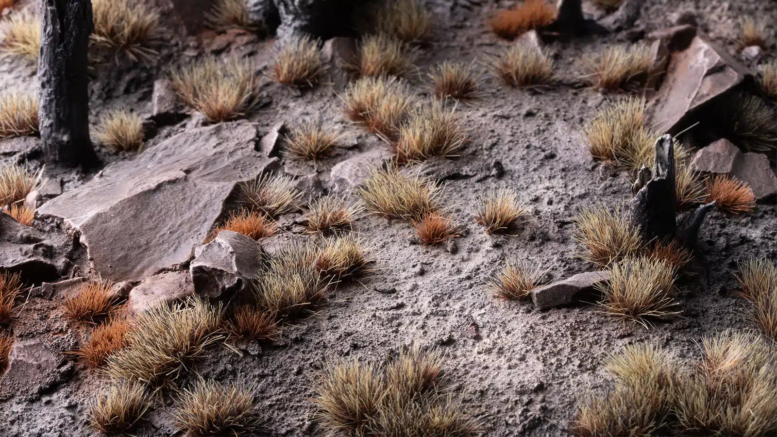 Gamers Grass | Grass Tuft | Small 6mm | Burned