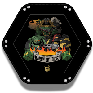 flaming drake dice tray
