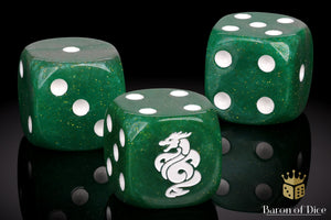 Jade Dragon Dice | Shimmering Jade
