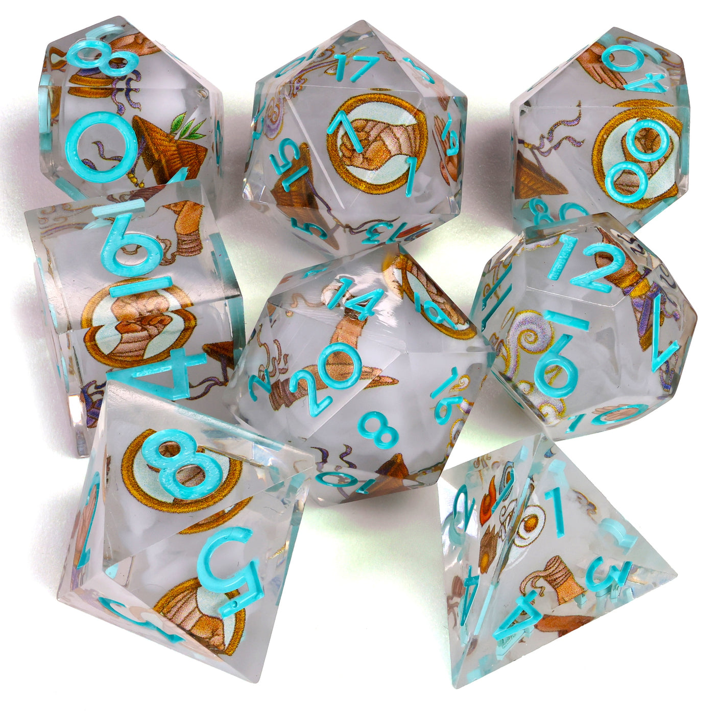 The Monk | 8-Piece RPG Set | Baron's Signature Series
