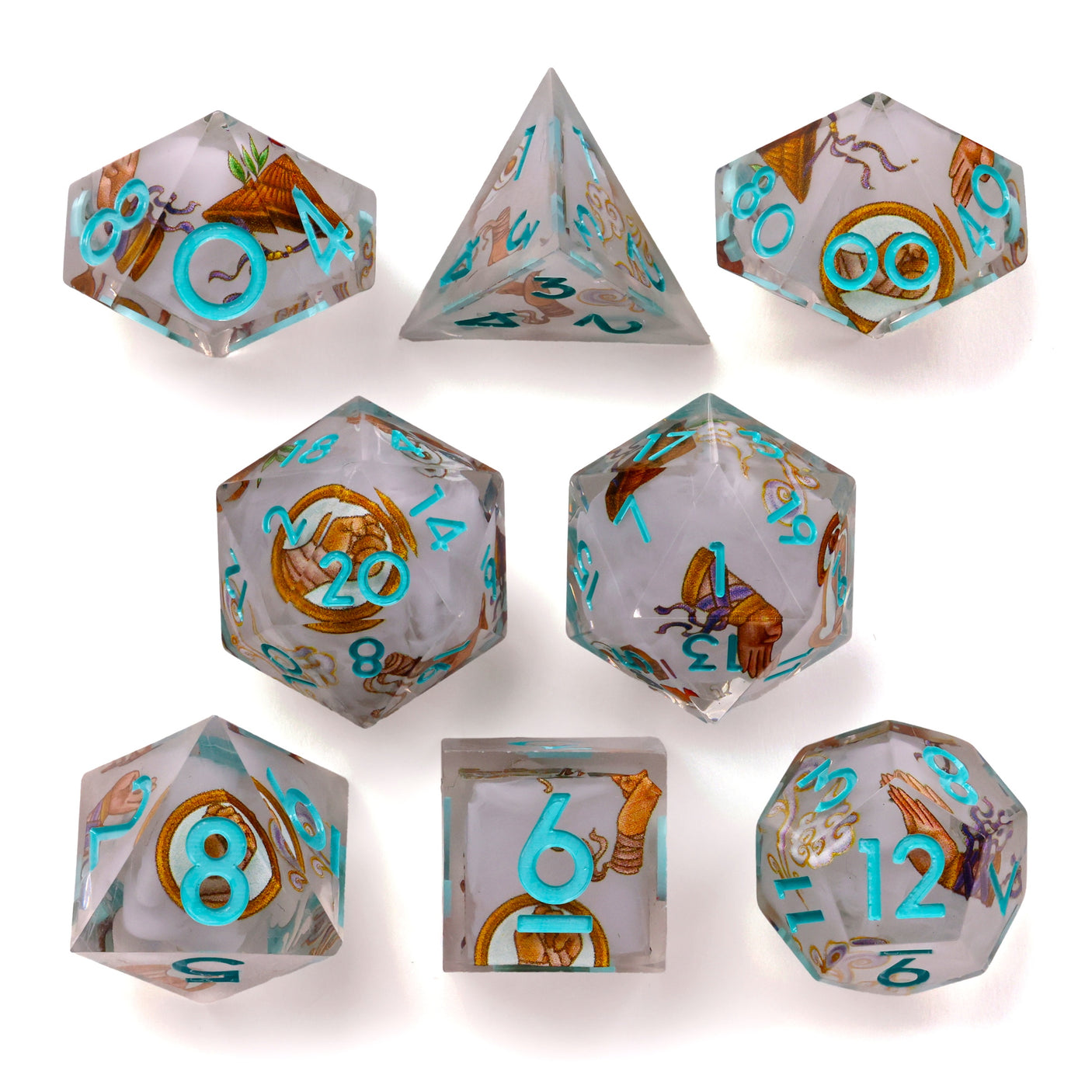 The Monk | 8-Piece RPG Set | Baron's Signature Series
