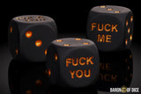 F**k Me & F**k You Dice | Matte Black
