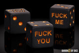 F**k Me & F**k You Dice | Matte Black