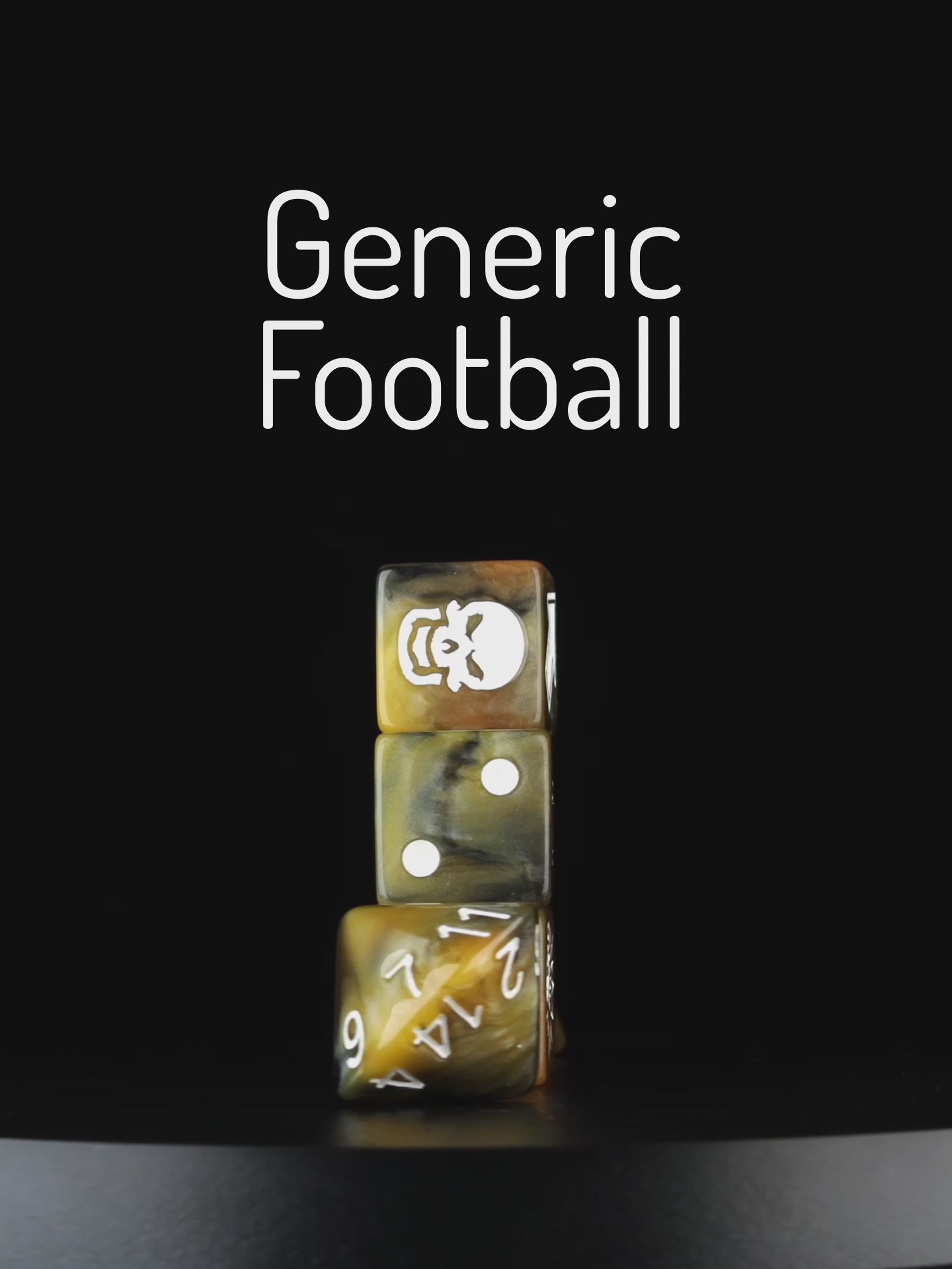 Glorious Ale - Bloody Football Dice (Set of 7)