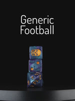 Tanzanite - Bloody Football Dice (Set of 7)