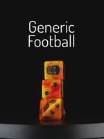 Orange Fire - Bloody Football Dice (Set of 7)