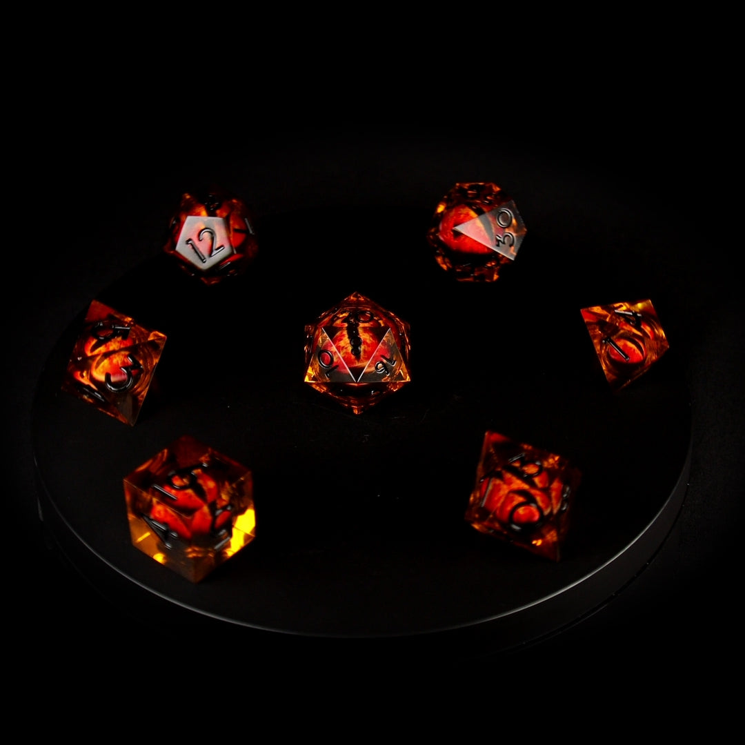 Evil Eye Liquid Core RPG Dice Set - 7 Pieces