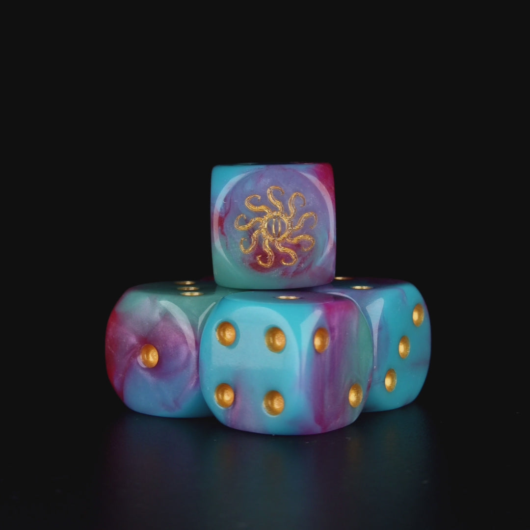 Cult of Knowledge Dice - Pink & Purple