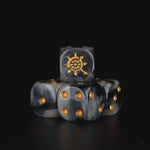 Cogs of Chaos Dice - Corrupted Steel