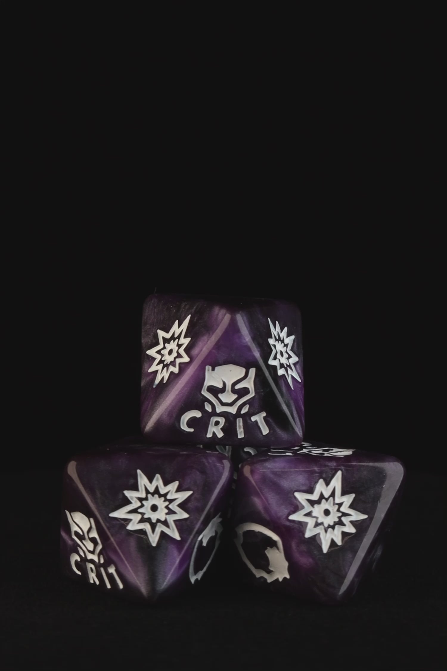 Panther Purple D8 Dice Set