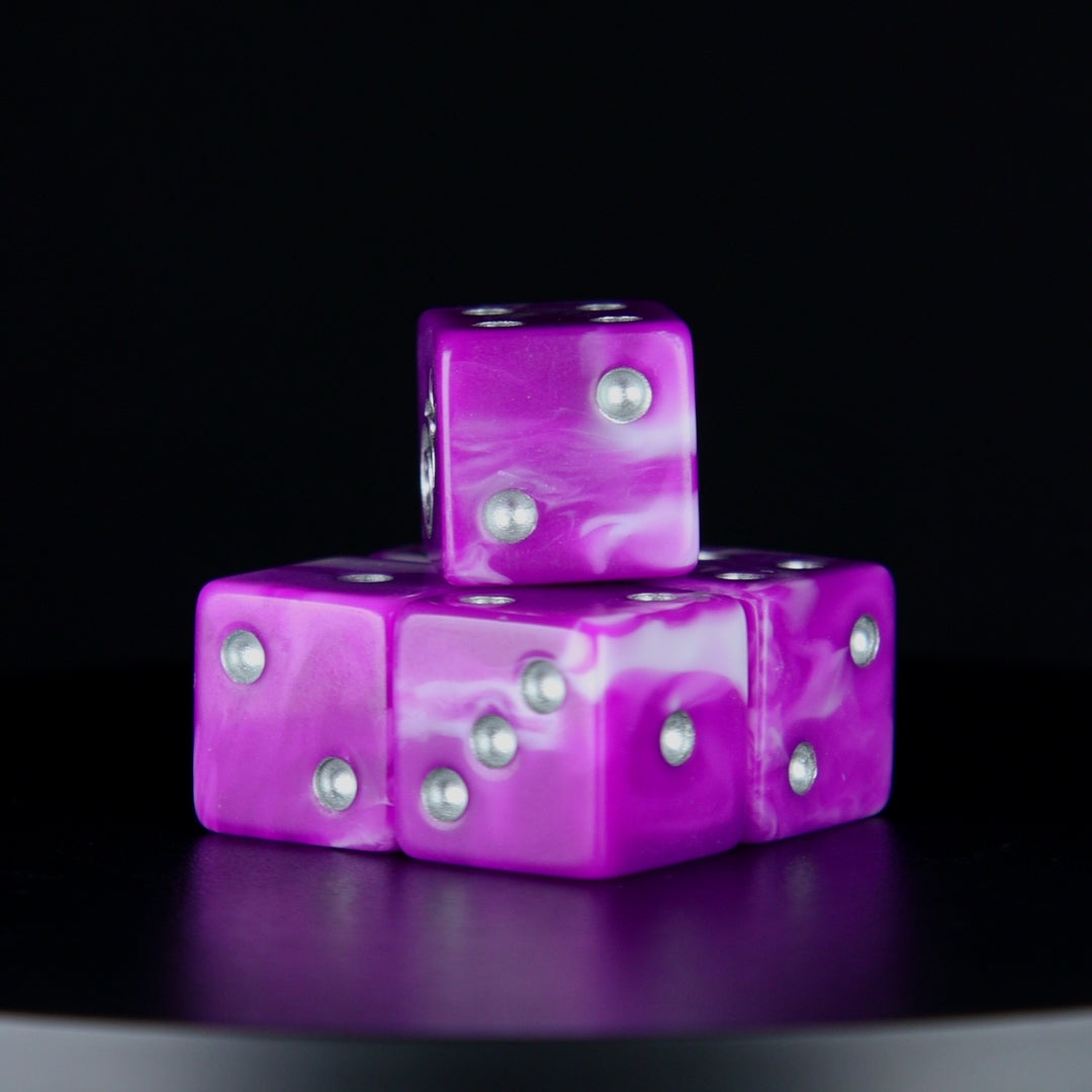 Gluttony Dice - Silver Inlay