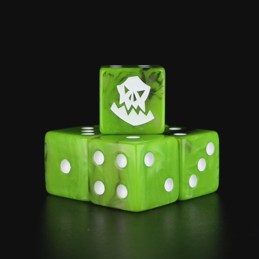 Orc Dice - White