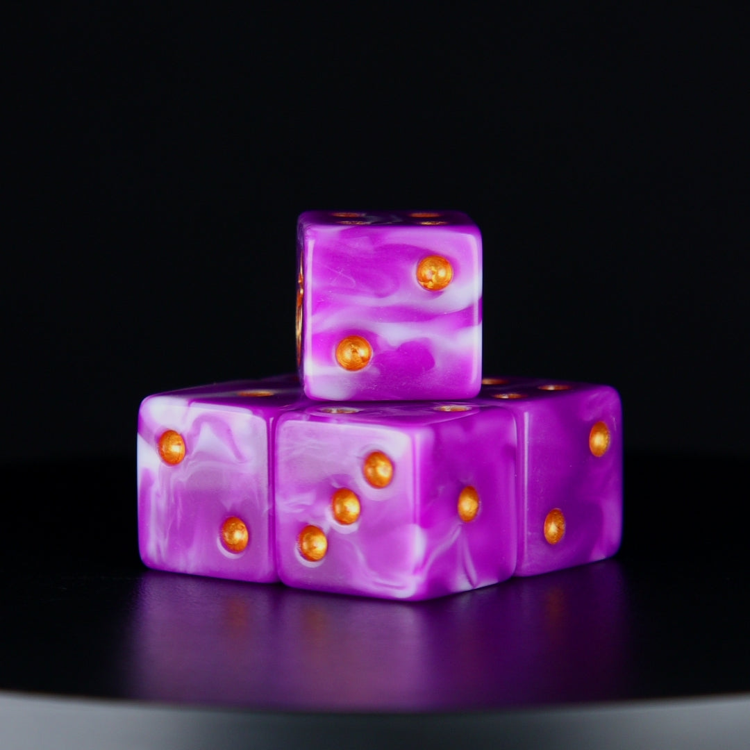 Gluttony Dice - Gold Inlay