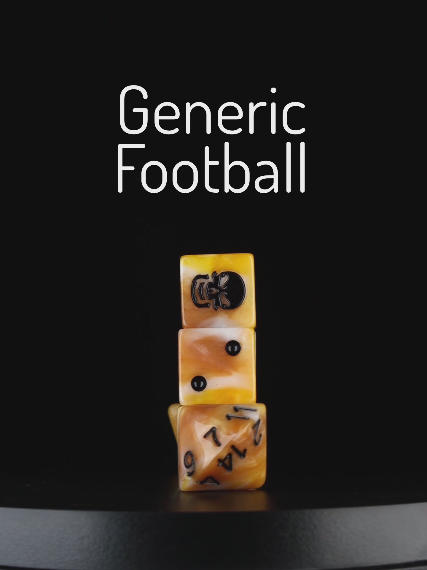 Go for Gold - Bloody Football Dice (Set of 7)