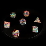 Pretty In Pink! Sharp Edge RPG Dice Set - 7 Pieces