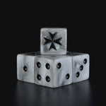 Knight Templar Dice - White