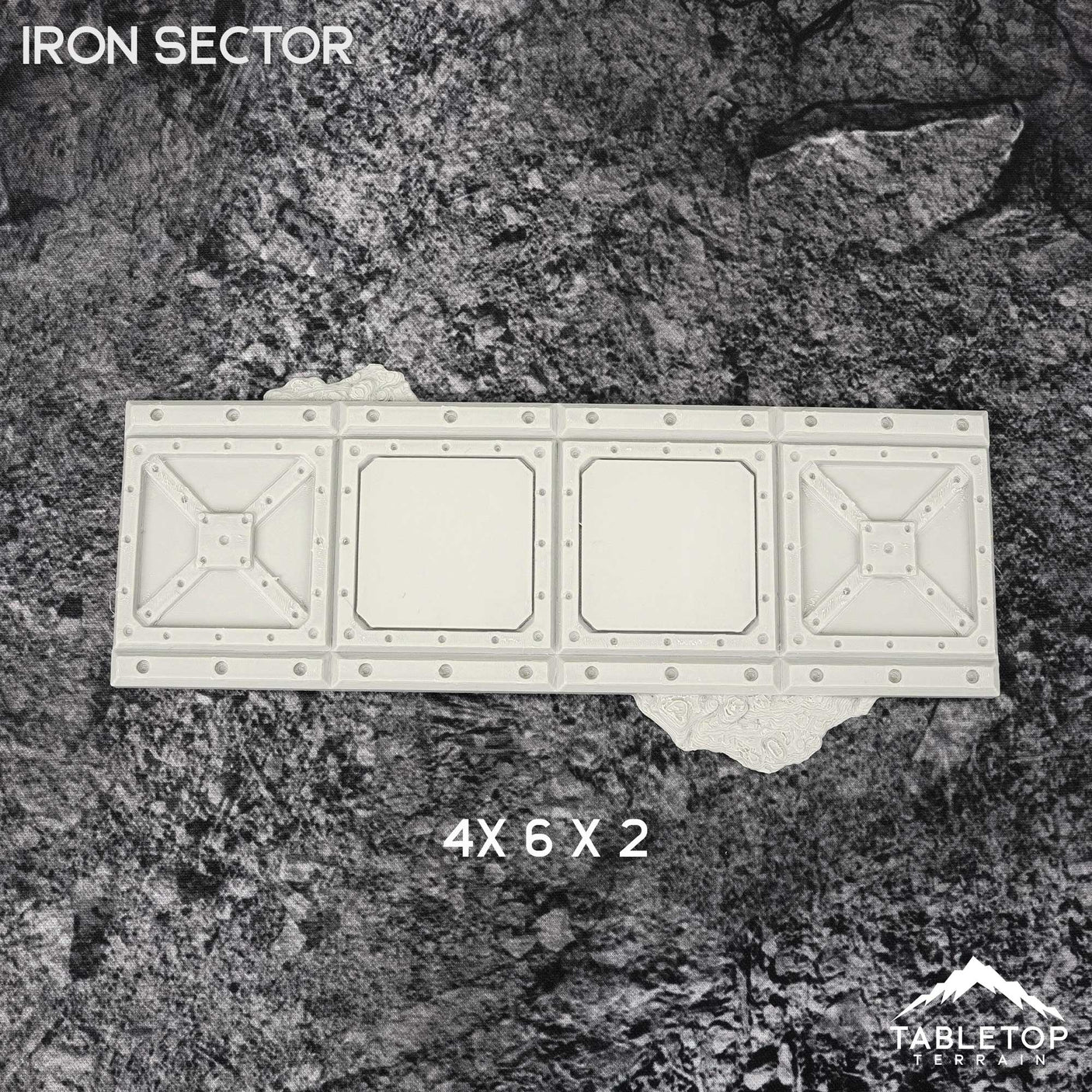 Tabletop Terrain Accessory 11e Iron Sector Template Set