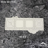 Tabletop Terrain Accessory 11e Iron Sector Template Set