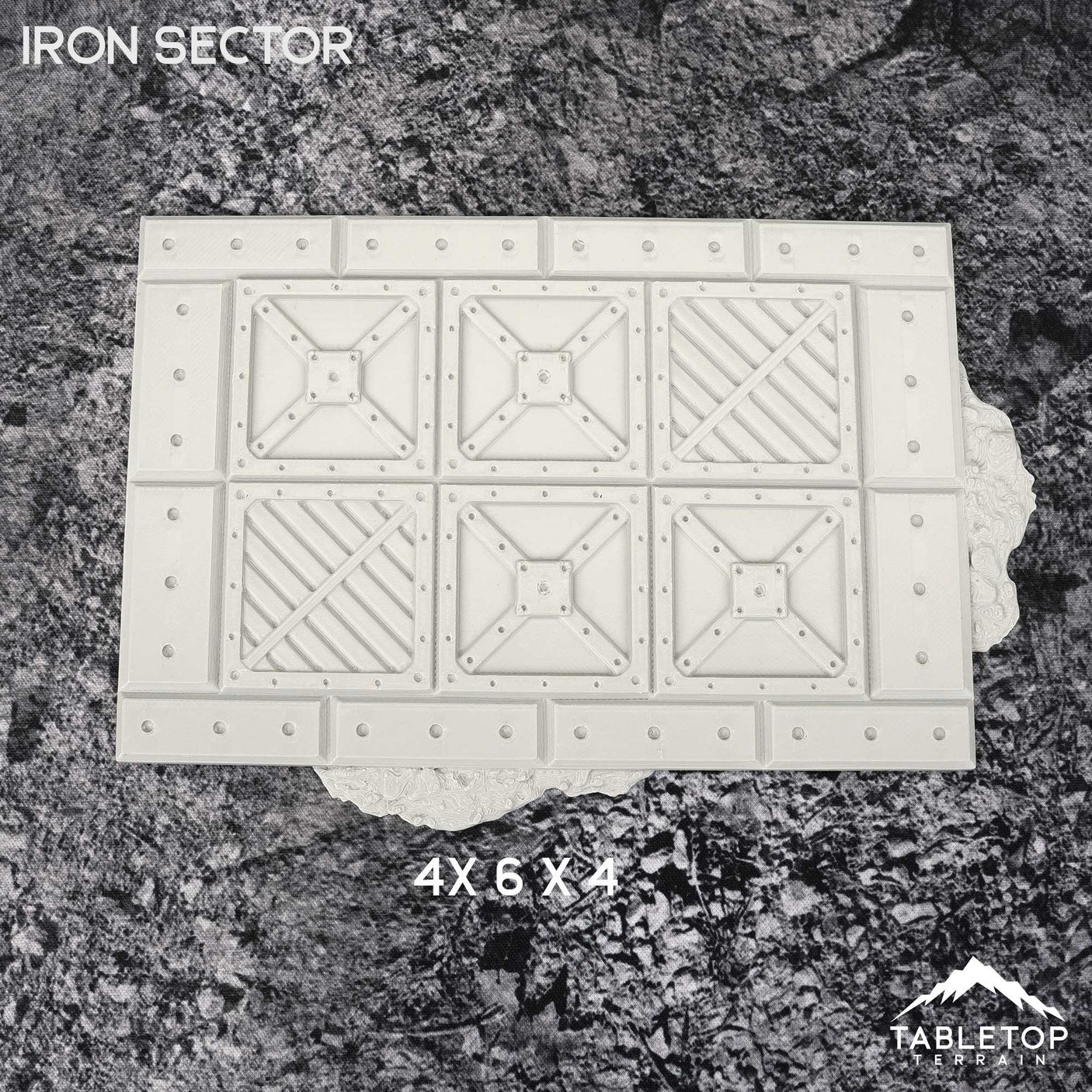 Tabletop Terrain Accessory 11e Iron Sector Template Set
