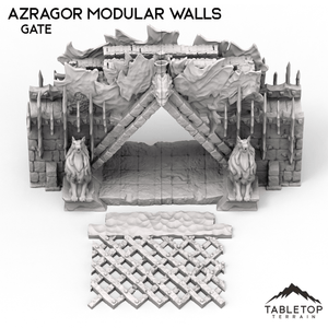 Azragor Modular Walls + Gate - Kingdom of Azragor