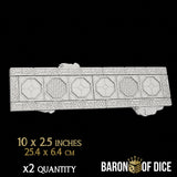 Stonevault Template Set | 11e Terrain Template Set | Shipping Excluded