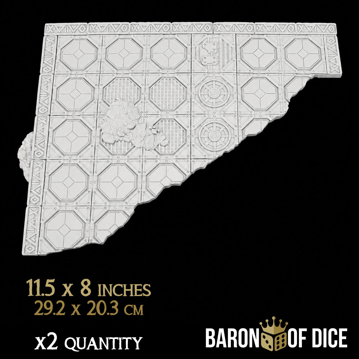 Stonevault Template Set | 11e Terrain Template Set | Shipping Excluded
