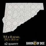 Stonevault Template Set | 11e Terrain Template Set | Shipping Excluded