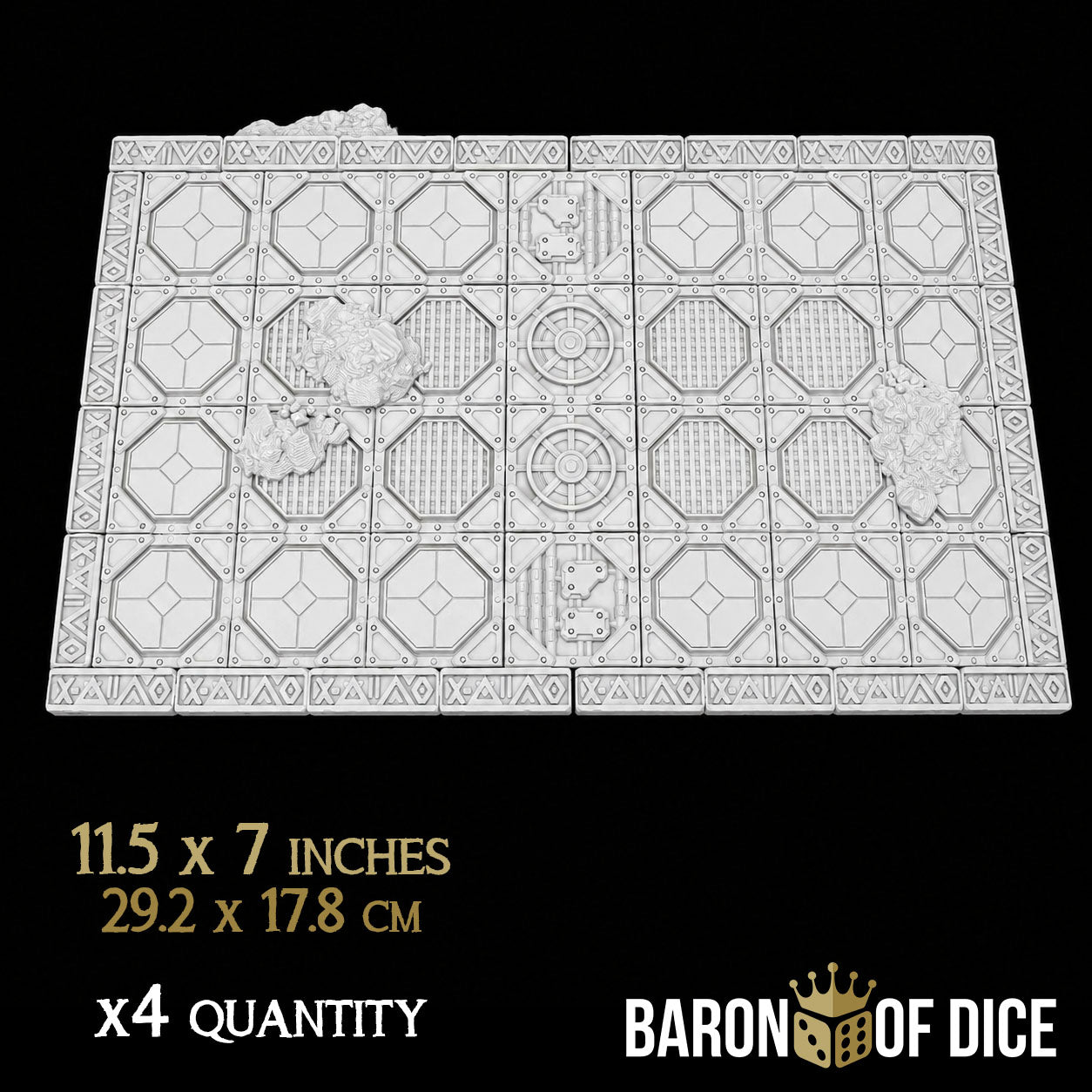 Stonevault Template Set | 11e Terrain Template Set | Shipping Excluded