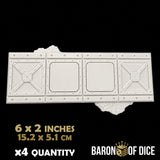 Iron Sector Template Set | 11e Terrain Template Set | Shipping Excluded