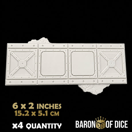 Iron Sector Template Set | 11e Terrain Template Set | Shipping Excluded
