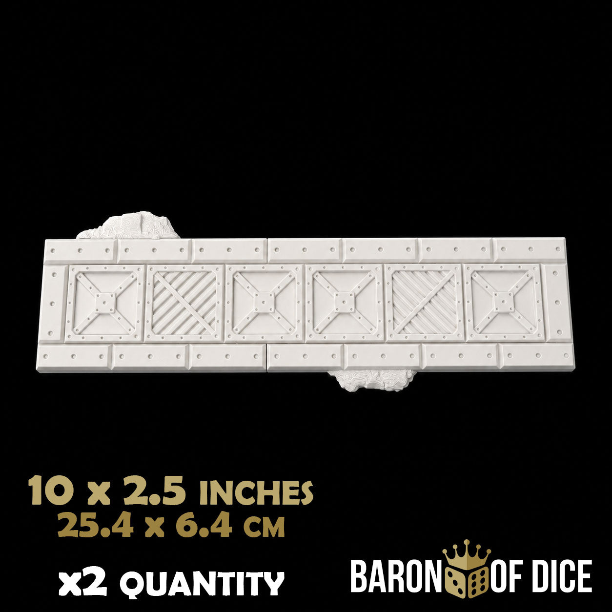 Iron Sector Template Set | 11e Terrain Template Set | Shipping Excluded