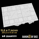 Iron Sector Template Set | 11e Terrain Template Set | Shipping Excluded