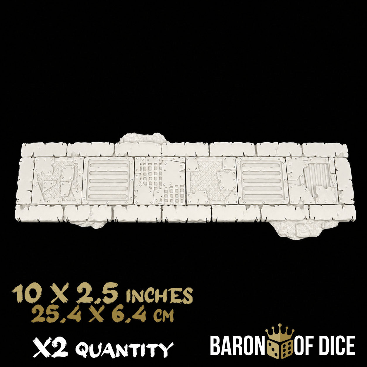 Orc Scrapyard Template Set | 11e Terrain Template Set | Shipping Excluded