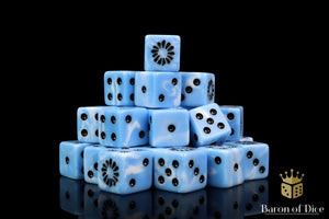 Fanged Maw Dice - Blue Frost