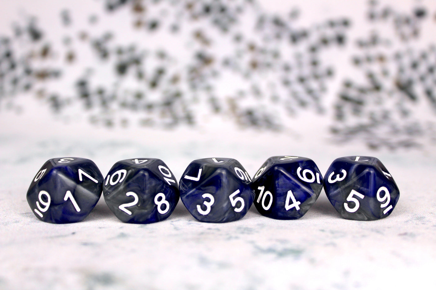 Counter | Blue and Silver D10