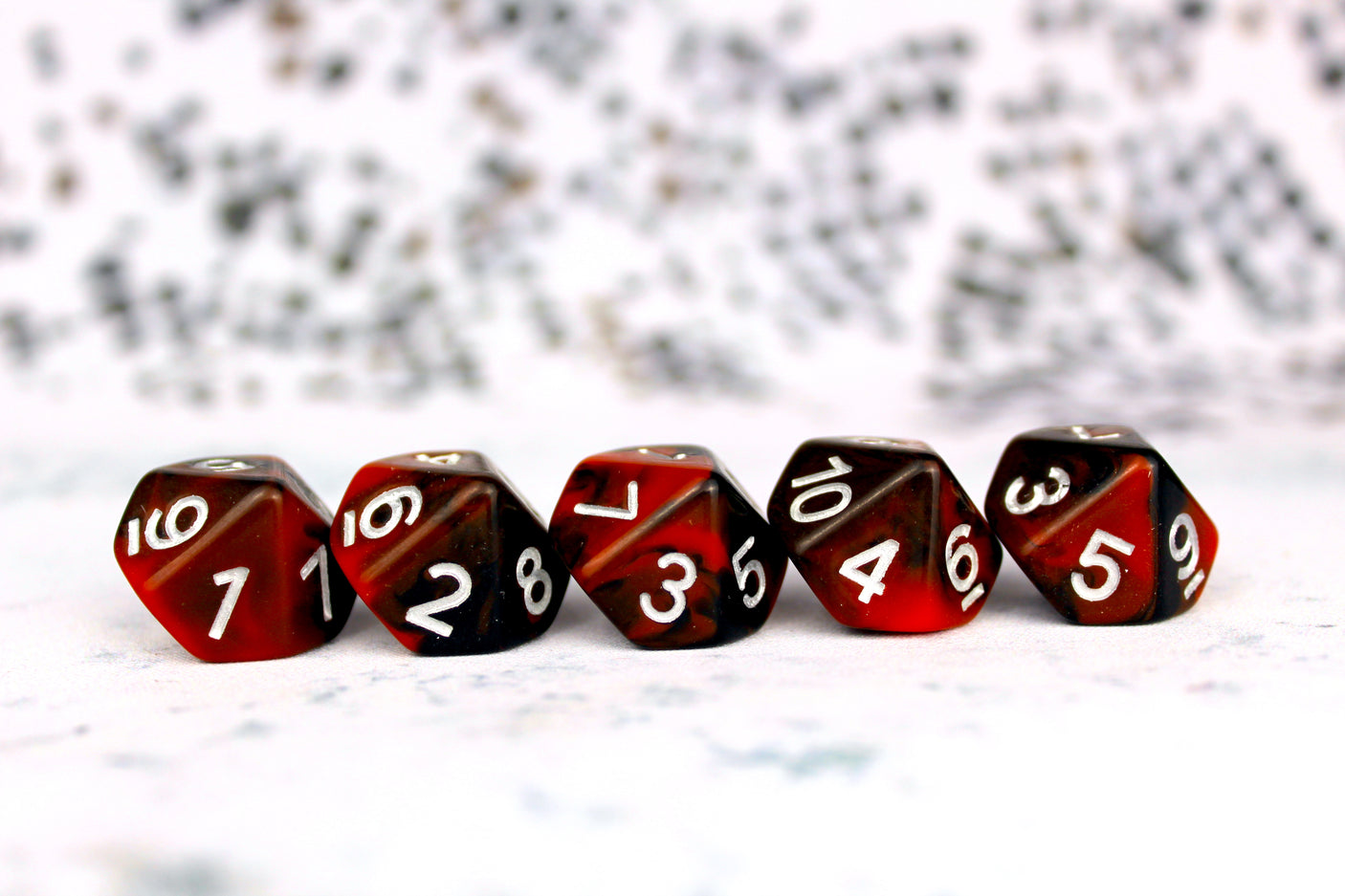 Counter | Red and Black D10