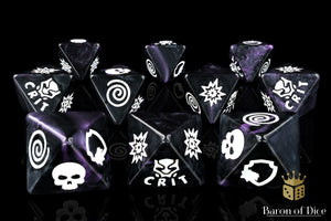 Panther Purple D8 Dice Set