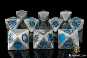 Panther Silver D8 Dice Set